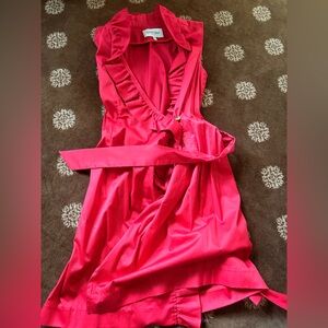 Elizabeth McKay Vibrant Pink Trench Coat